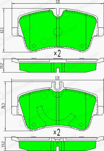 AutomotiveAdriado GLBP0060 - Brake Pad Set, disc brake car-mod.net