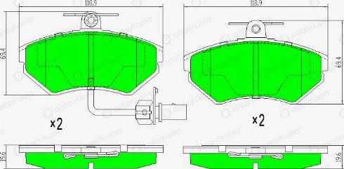 AutomotiveAdriado GLBP0061 - Brake Pad Set, disc brake car-mod.net