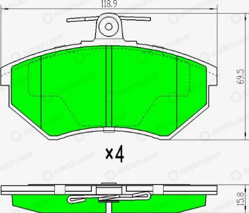 AutomotiveAdriado GLBP0062 - Brake Pad Set, disc brake car-mod.net