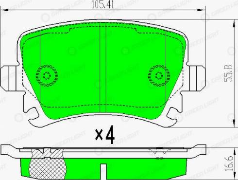 AutomotiveAdriado GLBP0004 - Brake Pad Set, disc brake car-mod.net