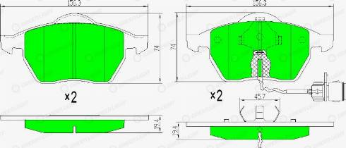 AutomotiveAdriado GLBP0258 - Brake Pad Set, disc brake car-mod.net
