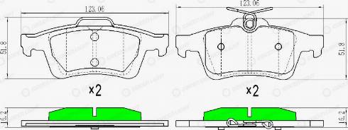 AutomotiveAdriado GLBP0010 - Brake Pad Set, disc brake car-mod.net