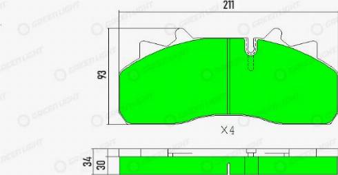 AutomotiveAdriado GLBP008HD - Brake Pad Set, disc brake car-mod.net