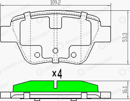 AutomotiveAdriado GLBP0078 - Brake Pad Set, disc brake car-mod.net