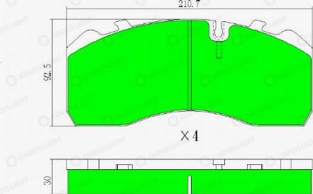 AutomotiveAdriado GLBP007HD - Brake Pad Set, disc brake car-mod.net