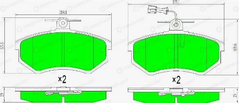 AutomotiveAdriado GLBP0151 - Brake Pad Set, disc brake car-mod.net
