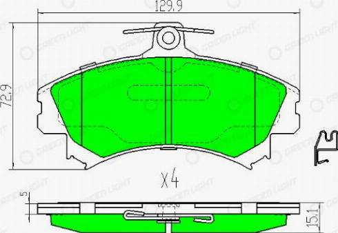 AutomotiveAdriado GLBP0163 - Brake Pad Set, disc brake car-mod.net