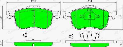 AutomotiveAdriado GLBP0110 - Brake Pad Set, disc brake car-mod.net