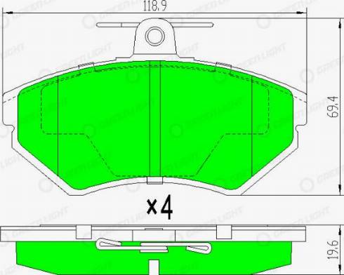 AutomotiveAdriado GLBP0183 - Brake Pad Set, disc brake car-mod.net