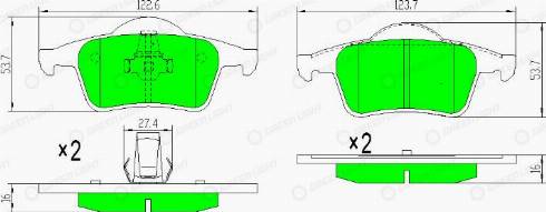 AutomotiveAdriado GLBP0125 - Brake Pad Set, disc brake car-mod.net