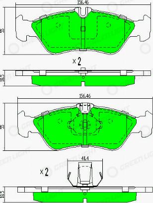 AutomotiveAdriado GLBP0120 - Brake Pad Set, disc brake car-mod.net