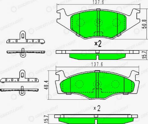 AutomotiveAdriado GLBP0172 - Brake Pad Set, disc brake car-mod.net