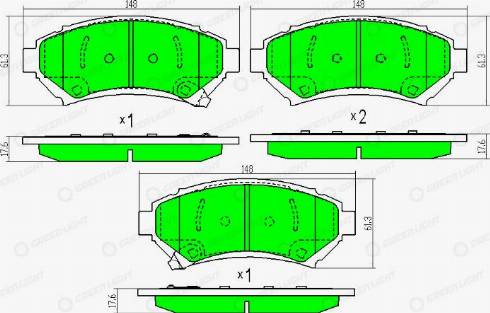AutomotiveAdriado GLBP0395 - Brake Pad Set, disc brake car-mod.net