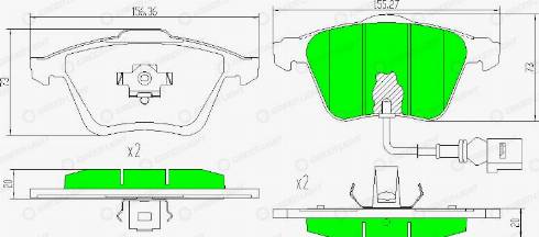 AutomotiveAdriado GLBP0343 - Brake Pad Set, disc brake car-mod.net