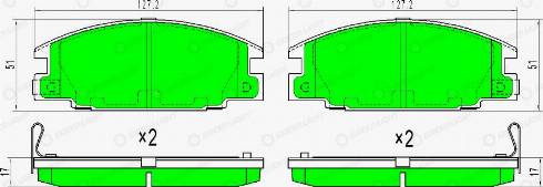 AutomotiveAdriado GLBP0365 - Brake Pad Set, disc brake car-mod.net