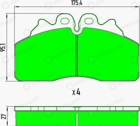 AutomotiveAdriado GLBP030HD - Brake Pad Set, disc brake car-mod.net