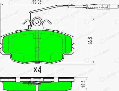 AutomotiveAdriado GLBP0383 - Brake Pad Set, disc brake car-mod.net