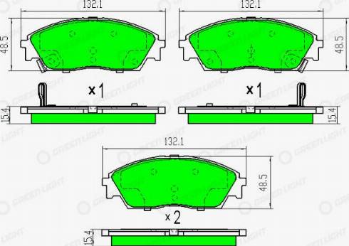 AutomotiveAdriado GLBP0327 - Brake Pad Set, disc brake car-mod.net