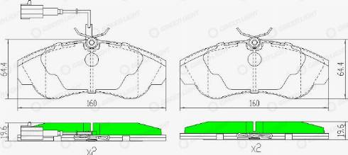 AutomotiveAdriado GLBP0259 - Brake Pad Set, disc brake car-mod.net