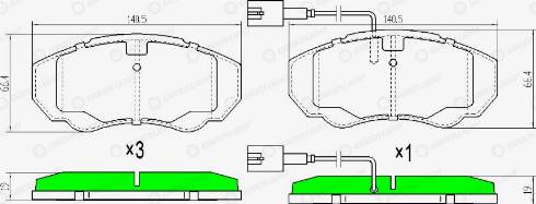 AutomotiveAdriado GLBP0216 - Brake Pad Set, disc brake car-mod.net