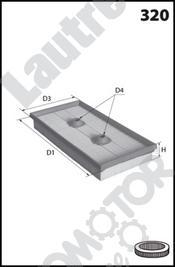 Automotor France LAT266 - Engine Air Filter car-mod.net