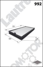 Automotor France LATR54 - Filter, interior air car-mod.net