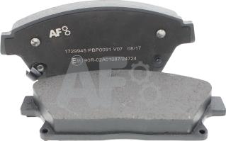 Automotor France PBP0091 - Brake Pad Set, disc brake car-mod.net