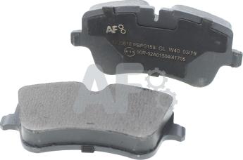 Automotor France PBP0159 - Brake Pad Set, disc brake car-mod.net