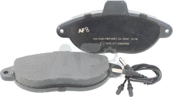Automotor France PBP3687 - Brake Pad Set, disc brake car-mod.net
