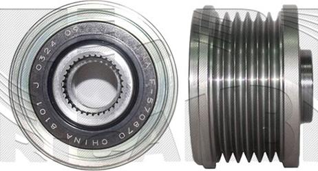 Autoteam A09448 - Pulley, alternator, freewheel clutch car-mod.net