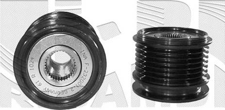 Autoteam A04476 - Pulley, alternator, freewheel clutch car-mod.net