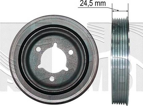 Autoteam A06272 - Belt Pulley, crankshaft car-mod.net