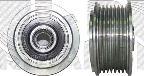 Autoteam A08716 - Pulley, alternator, freewheel clutch car-mod.net