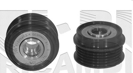 Autoteam A03812 - Pulley, alternator, freewheel clutch car-mod.net