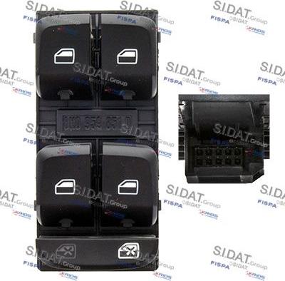 Autoteam E145124 - Switch, window regulator car-mod.net