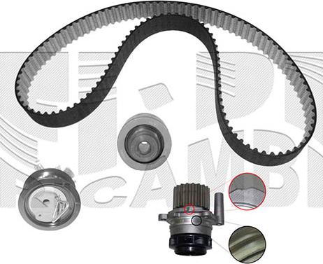 Autoteam KATW1263B - Water Pump & Timing Belt Set car-mod.net