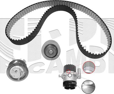 Autoteam KATW1263 - Water Pump & Timing Belt Set car-mod.net