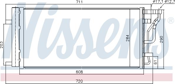 AVA KA5355D - Condenser, air conditioning car-mod.net