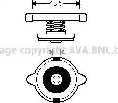 AVA 980014 - Sealing Cap, radiator car-mod.net