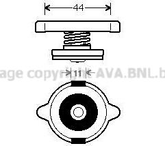 AVA 980011 - Sealing Cap, radiator car-mod.net