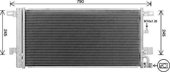 AVA AI5439D - Condenser, air conditioning car-mod.net