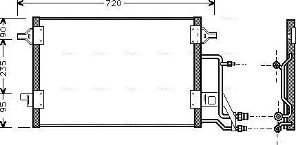 AVA AI5140 - Condenser, air conditioning car-mod.net