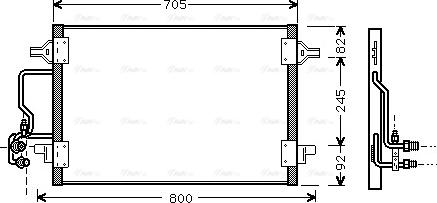 AVA AI 5175 - Condenser, air conditioning car-mod.net