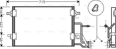 AVA AI 5173 - Condenser, air conditioning car-mod.net