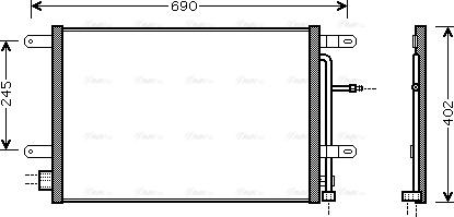 AVA AI 5238 - Condenser, air conditioning car-mod.net