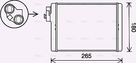 AVA AI6408 - Heat Exchanger, interior heating car-mod.net