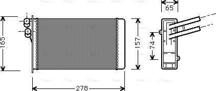 AVA AI 6097 - Heat Exchanger, interior heating car-mod.net