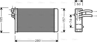 AVA AI 6141 - Heat Exchanger, interior heating car-mod.net