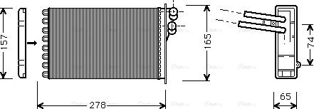 AVA AI 6156 - Heat Exchanger, interior heating car-mod.net