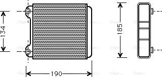 AVA AI 6183 - Heat Exchanger, interior heating car-mod.net